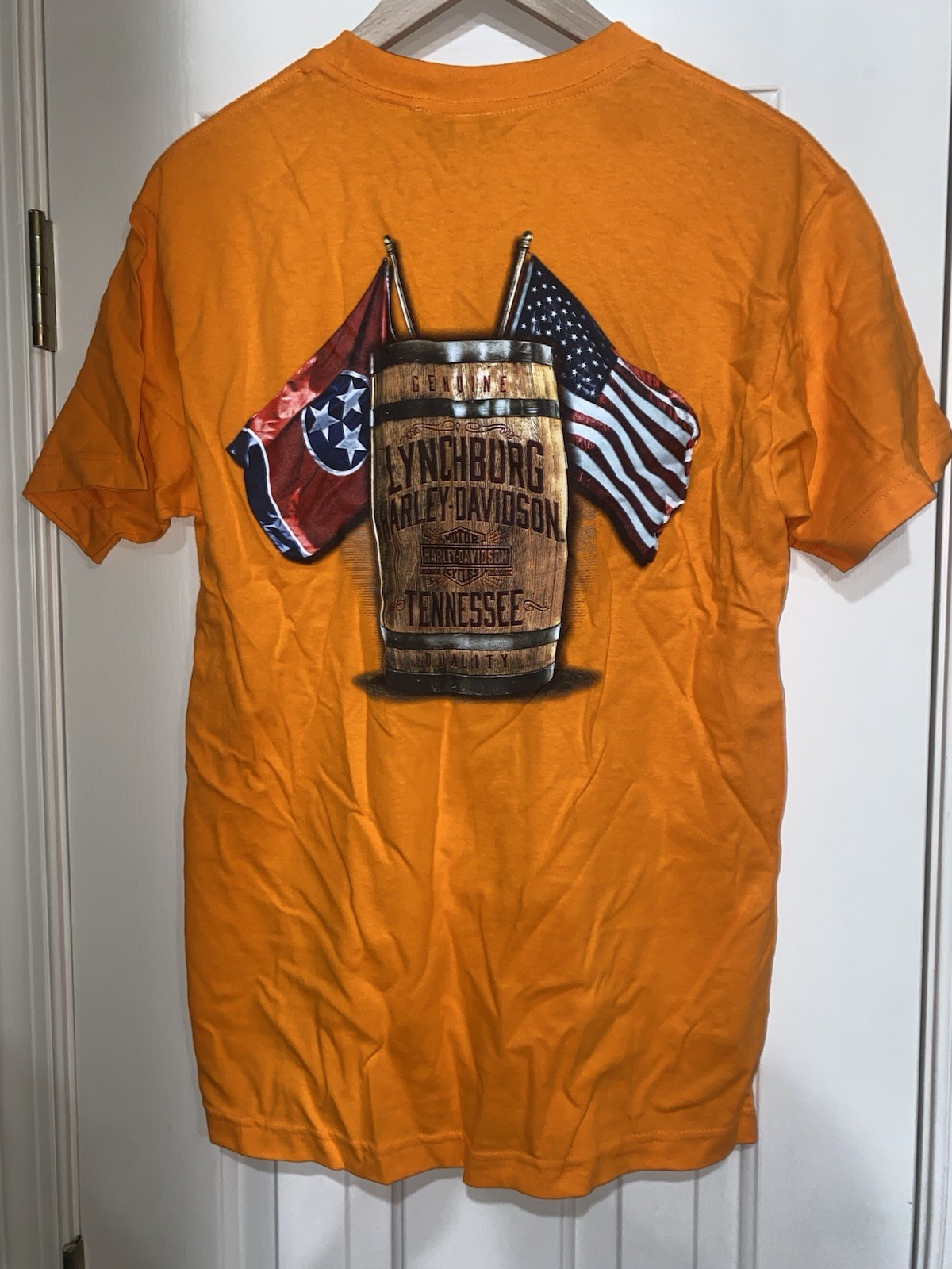 NWT Harley Davidson Motorcycles Lynchburg Orange Mens Shirt Medium NWT Harley Davidson Motorcycles Lynchburg Orange Mens Shirt Medium