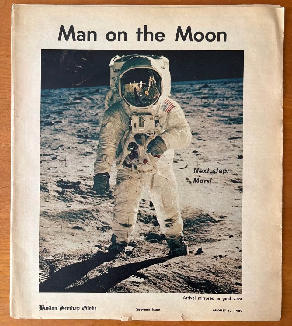 Moon Landing Souvenir Issue, Boston Sunday Globe, 1969 Moon Landing Souvenir Issue, Boston Sunday Globe, 1969