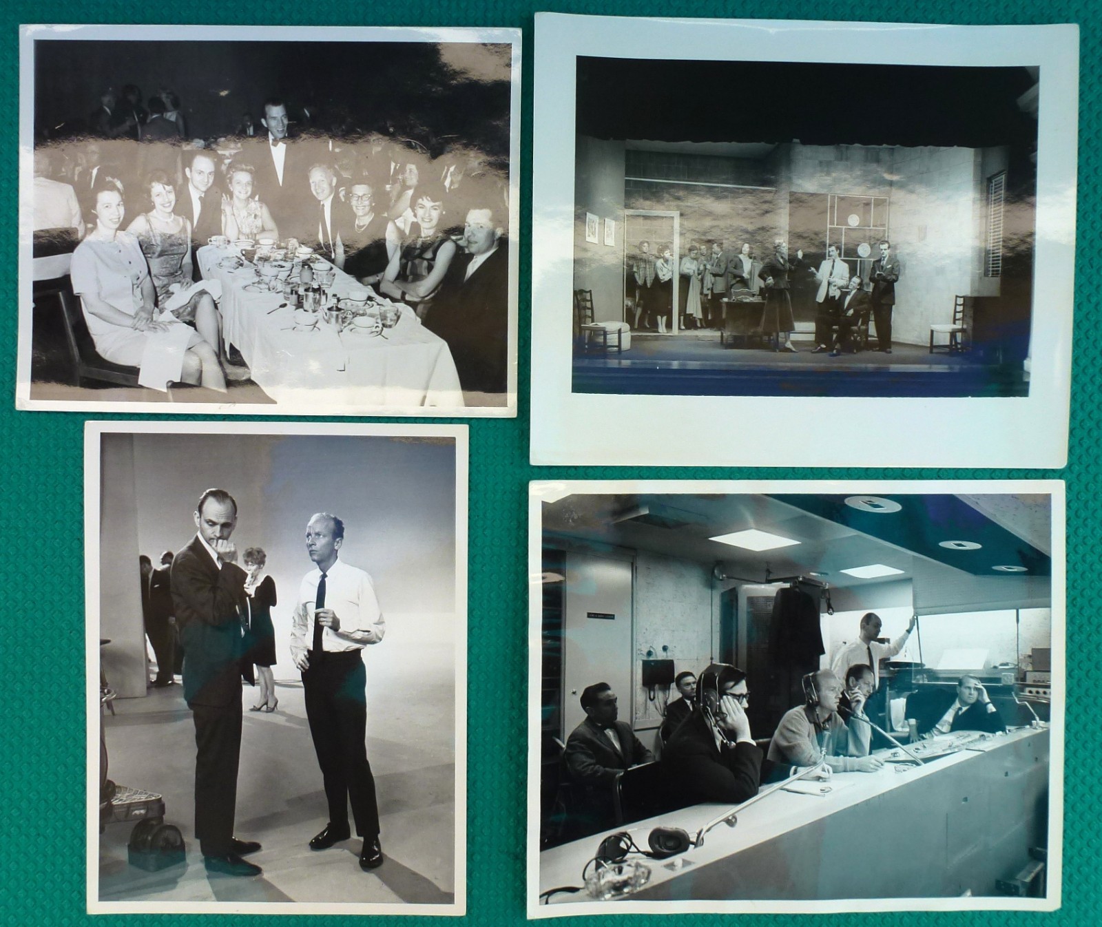 4 Original Vintage CBS Studio Art Production Designer Bill Bohnert & Ed Sullivan 4 Original Vintage CBS Studio Art Production Designer Bill Bohnert & Ed Sullivan