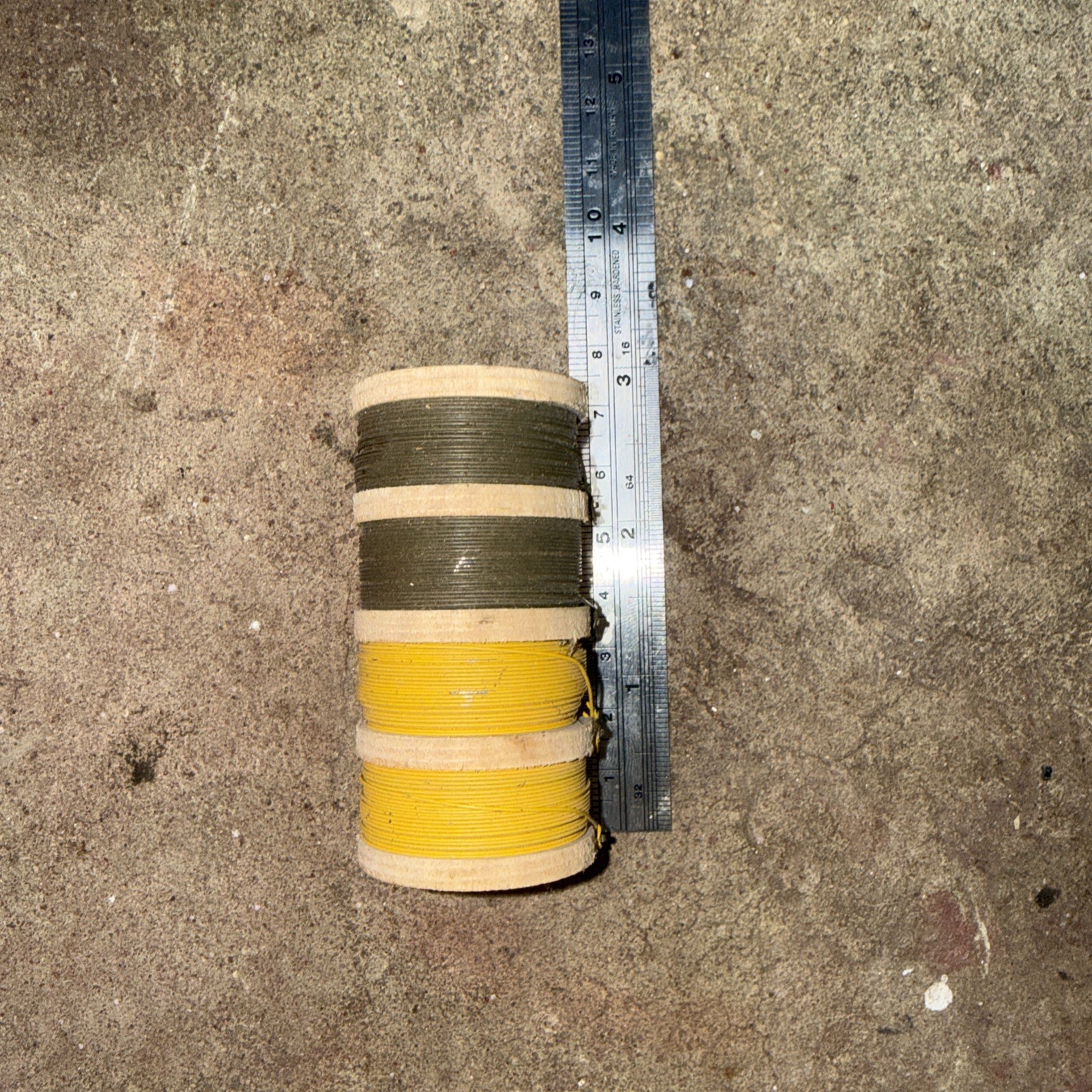 Original WW2 U.S. Army Unused Wood Spool of Trip Wire Original WW2 U.S. Army Unused Wood Spool of Trip Wire