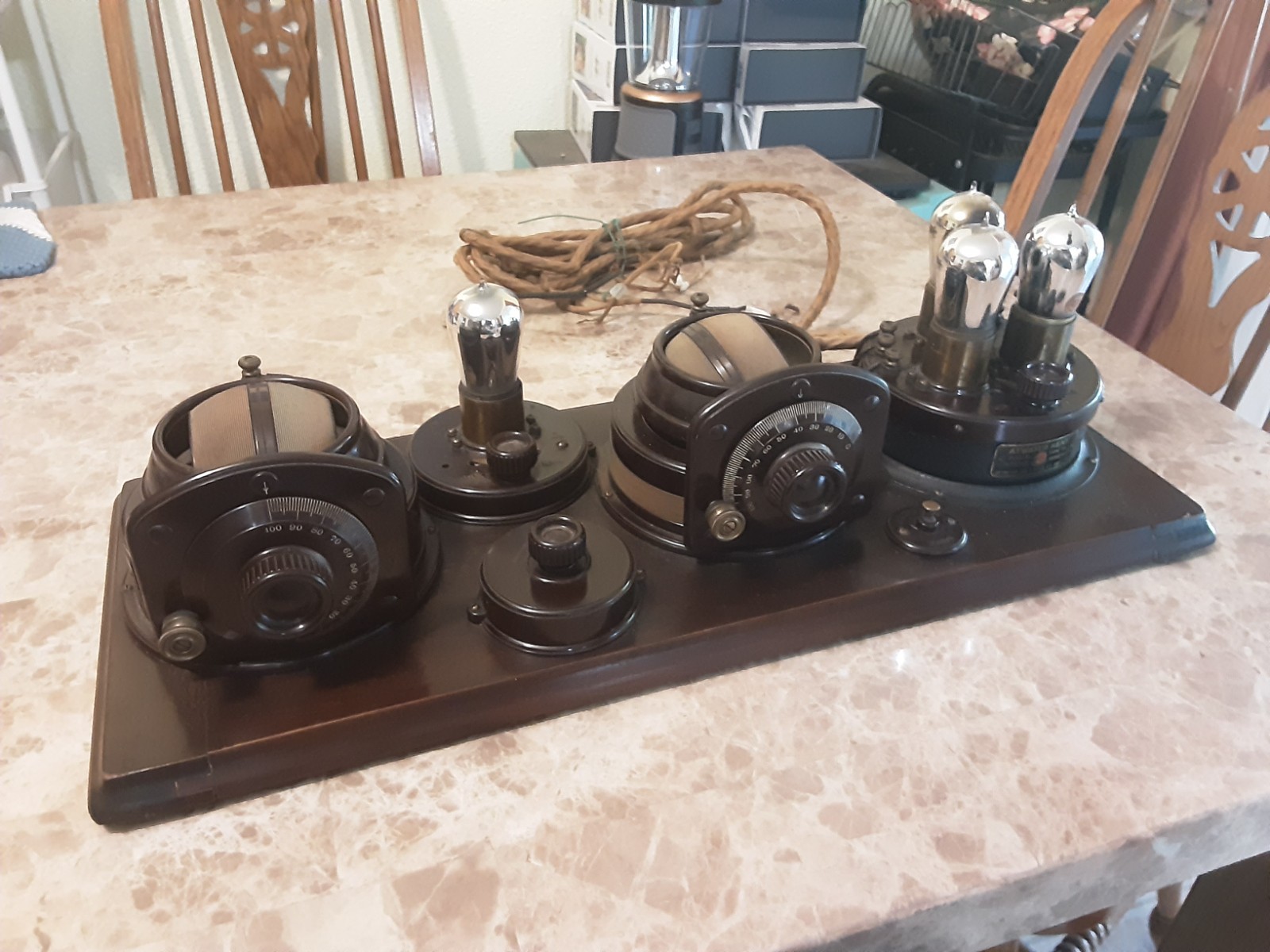 1923 ATWATER KENT 4445 MODEL 9 ANTIQUE BREADBOARD RADIO 1923 ATWATER KENT 4445 MODEL 9 ANTIQUE BREADBOARD RADIO