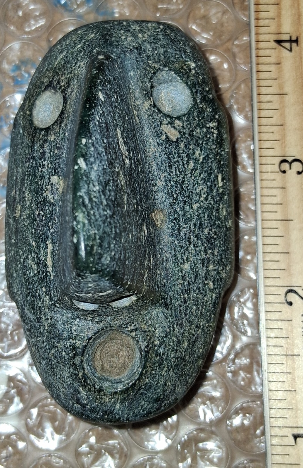 Rare Chotal / Mezcala Weeping burial offering Stone Head Precolumbian