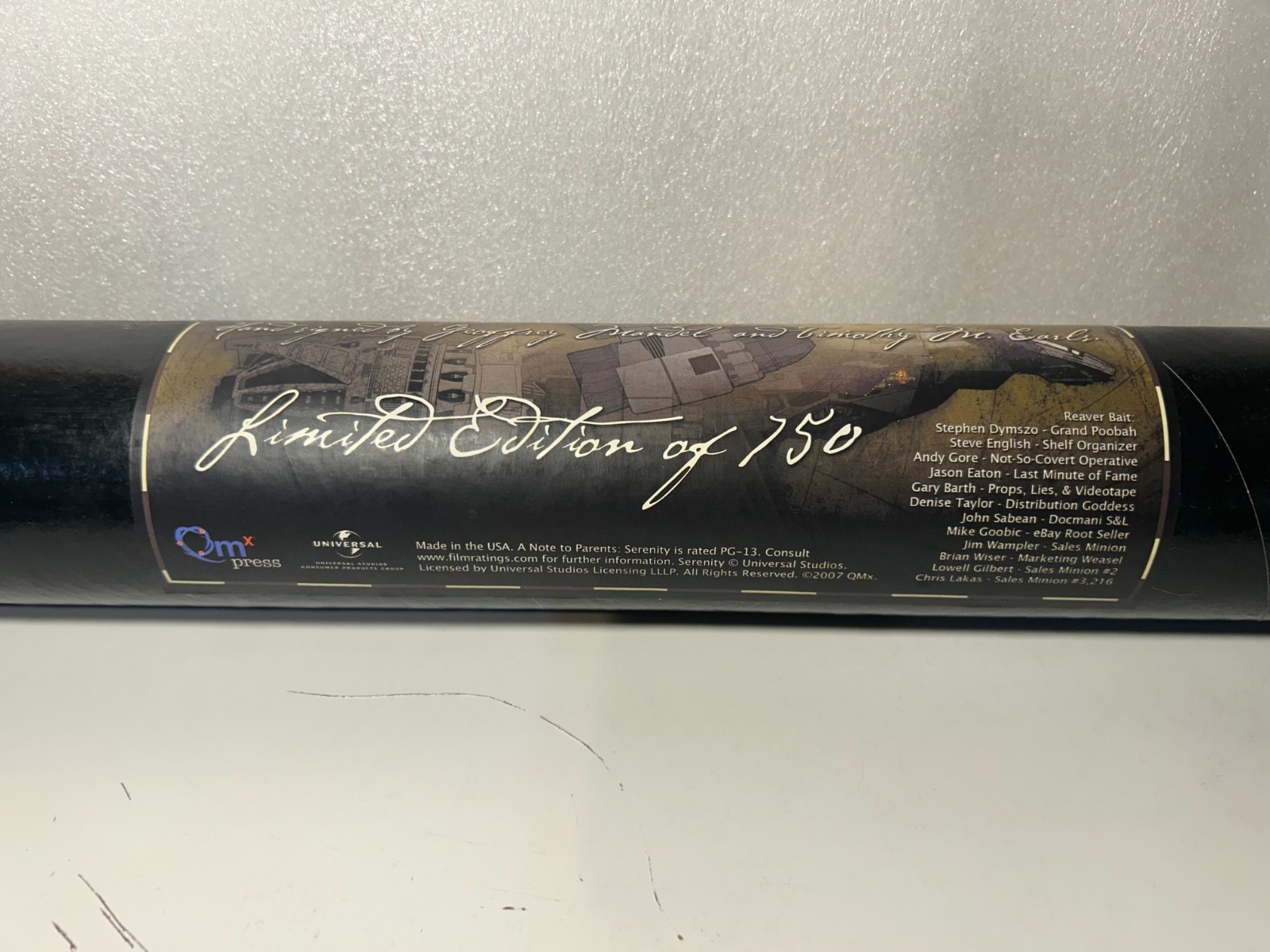Firefly Serenity Blueprint Set by Quantum Mechanix QMx press 1 of 750 Universal