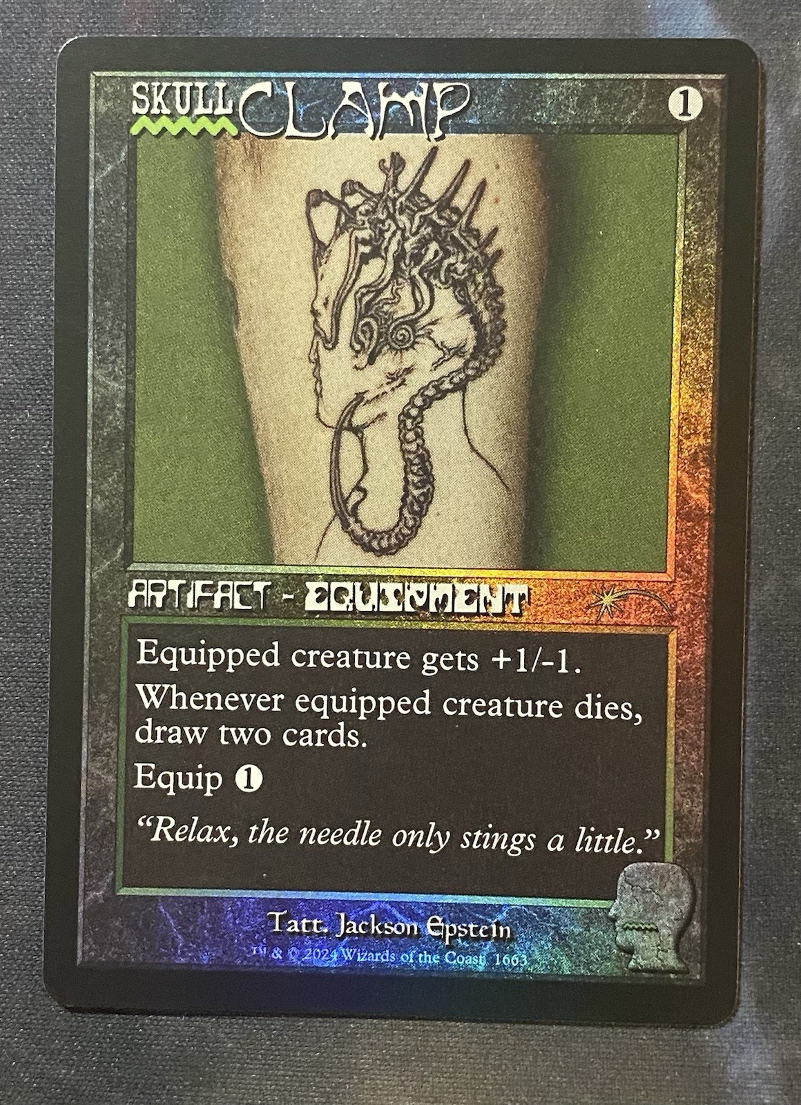 Mtg Skullclamp (Rainbow Foil) [Secret Lair]Foil 🔥 ready to ship