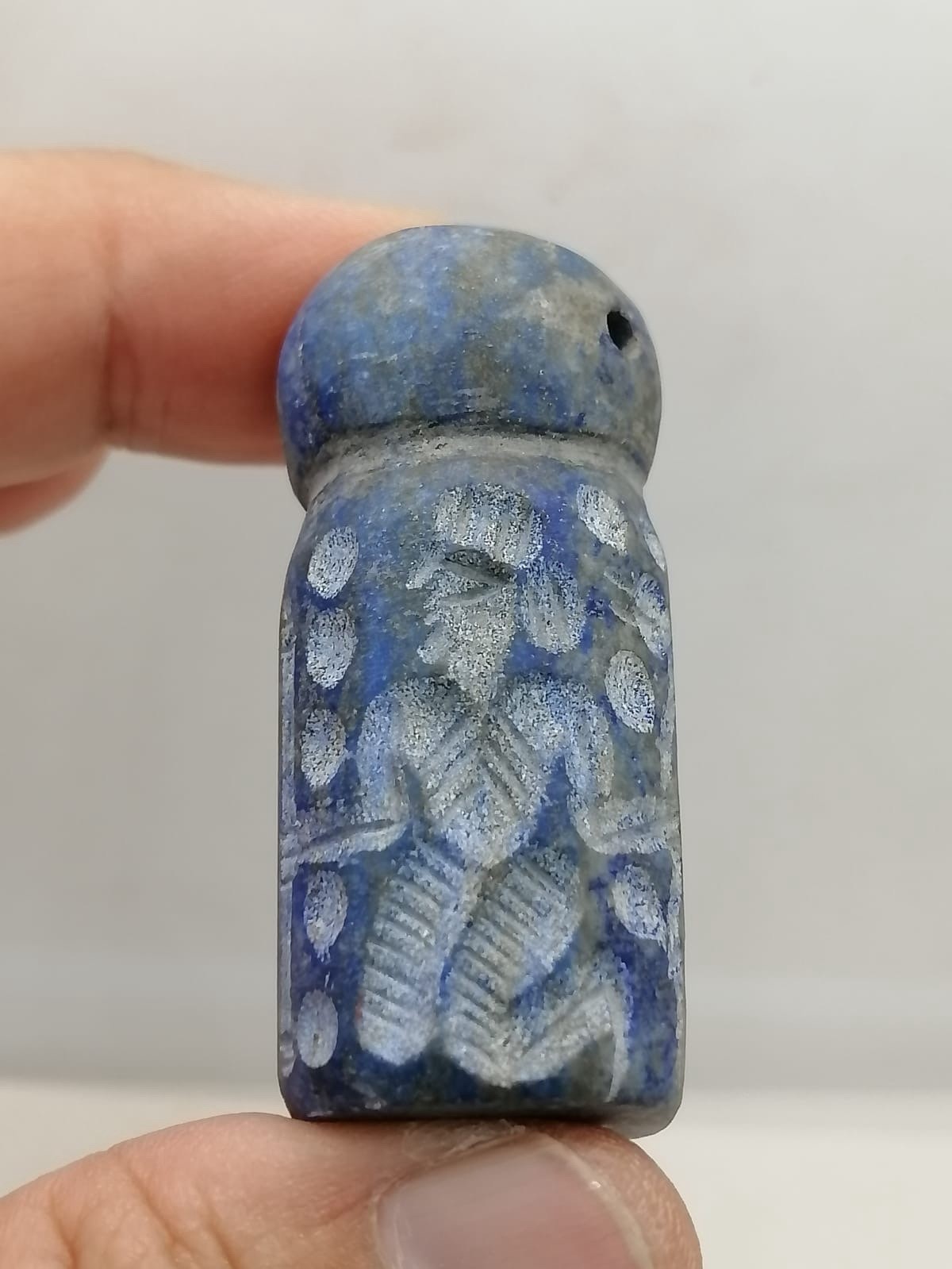 Lapis Stone  Old Intaglio Roman Stone Rare Engraved Bead