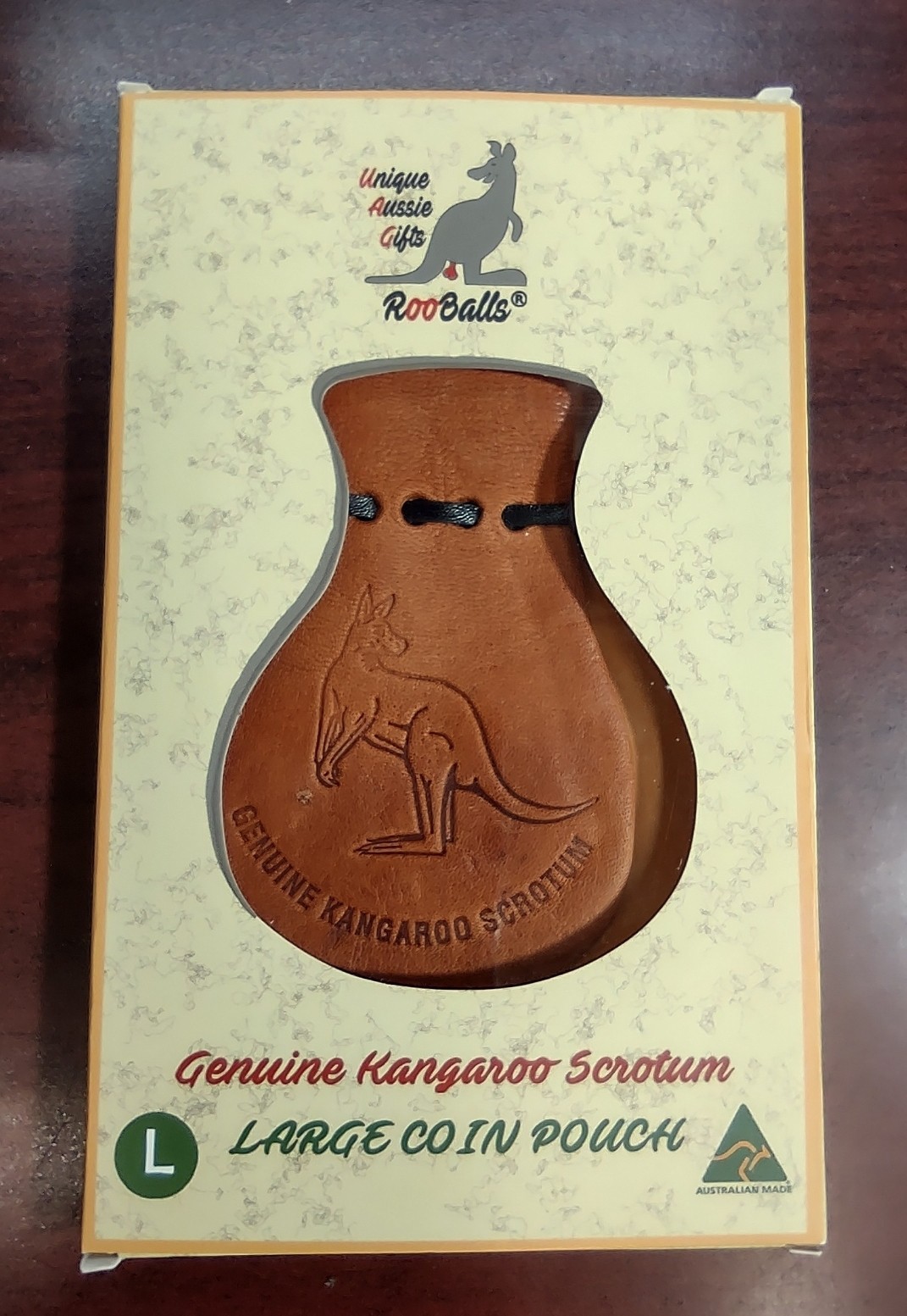 Australian Kangaroo Scrotum Pouch - Genuine Leather Large Coin Purse Dice Australian Kangaroo Scrotum Pouch - Genuine Leather Large Coin Purse Dice
