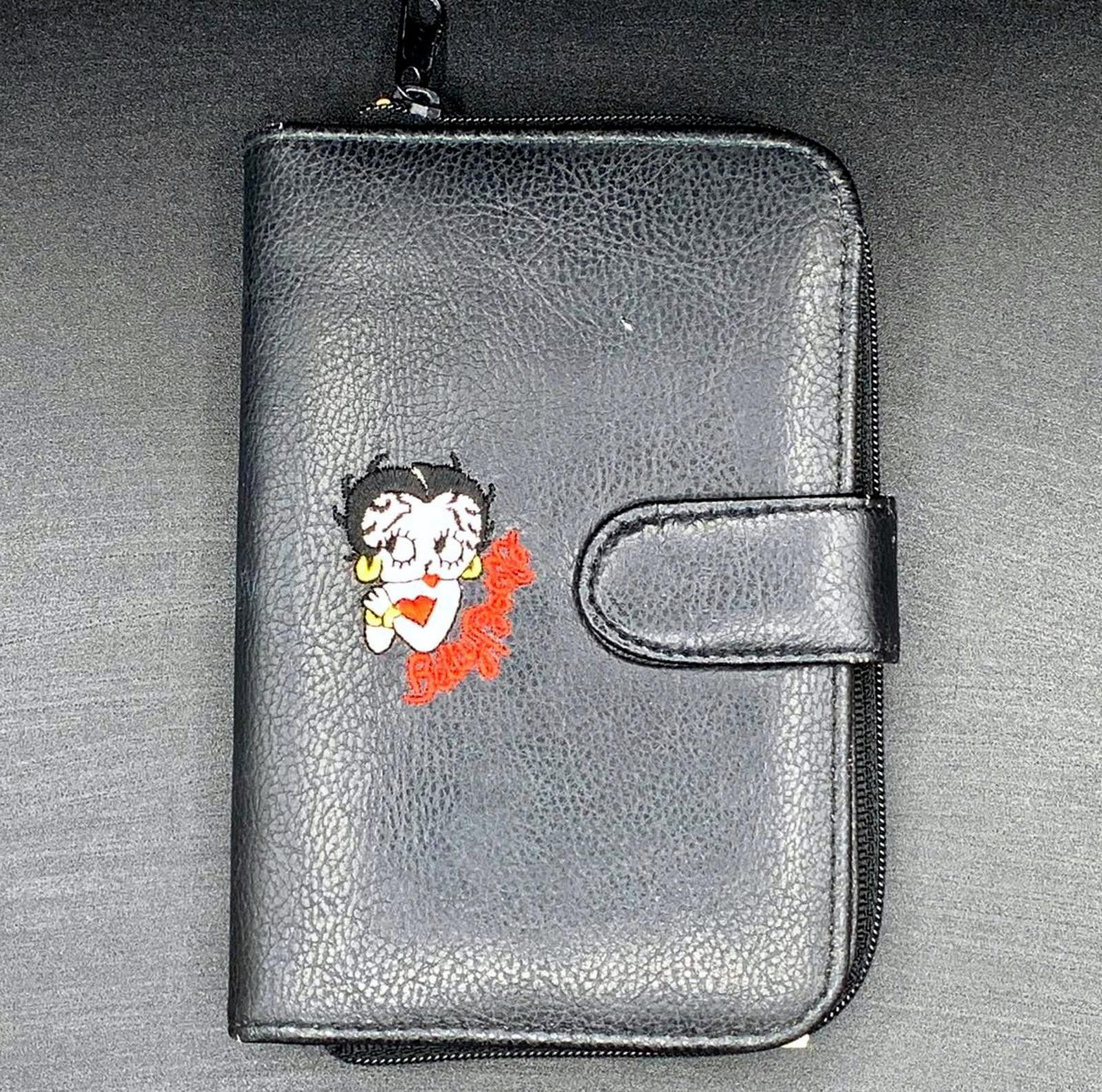 Vintage Multifunctional Betty Boop Leatherette Checkbooks Organizer Pocketbook