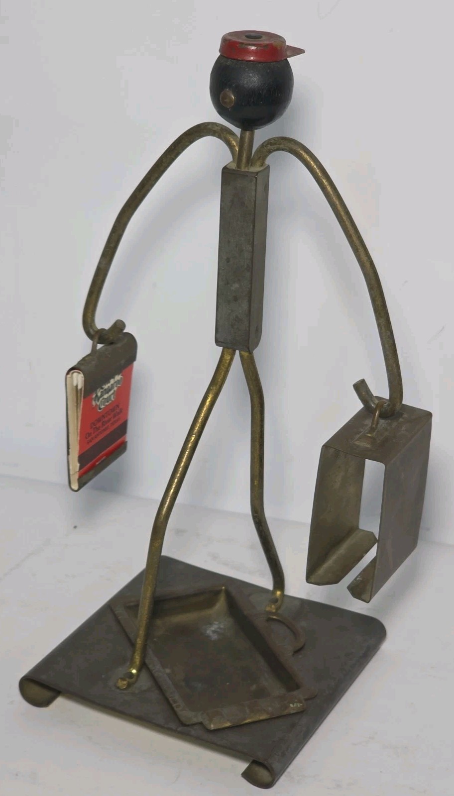 Vtg Phillip Morris Johnny Bellhop Cigarette Pack/Matchbook Holder Ashtray Figure Vtg Phillip Morris Johnny Bellhop Cigarette Pack/Matchbook Holder Ashtray Figure