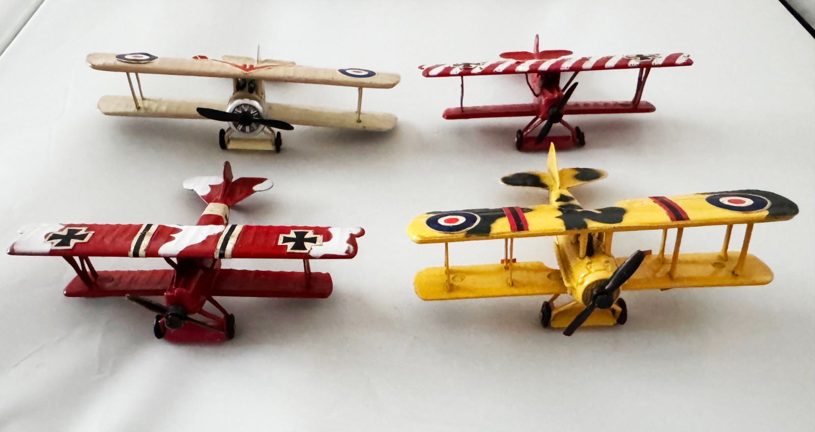 Lot of 4 Vintage Cragstan Spad XIII & Sopwith Camel Biplane Lot Rare Lot of 4 Vintage Cragstan Spad XIII & Sopwith Camel Biplane Lot Rare