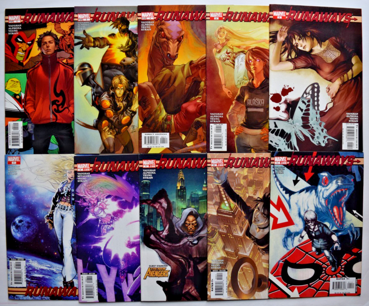 RUNAWAYS (2005) 29 ISSUE COMIC RUN #2-30 MARVEL COMICS