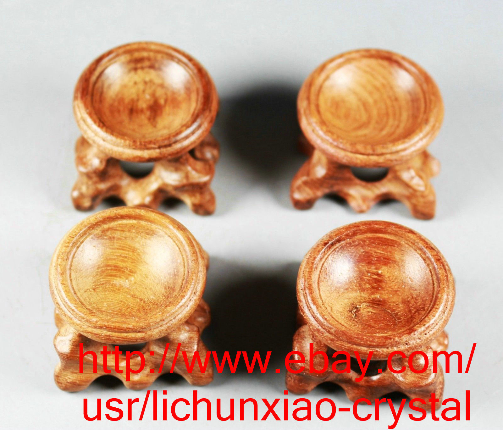 10PCS 25mm INNER diameter Rosewood Stand for Sphere&Egg