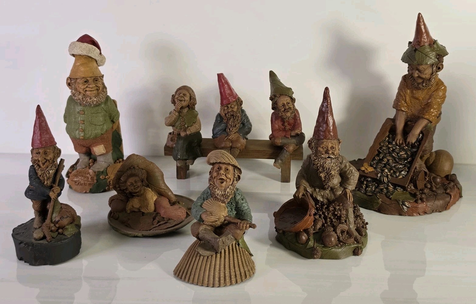 Lot of 9 Vintage Tom Clark Gnome Figurines - Lot of 9 Vintage Tom Clark Gnome Figurines -