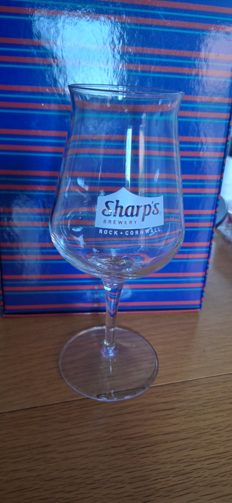 Sharpe\'s Brewery Glass - Rare 1/2 Pint Beer Glass