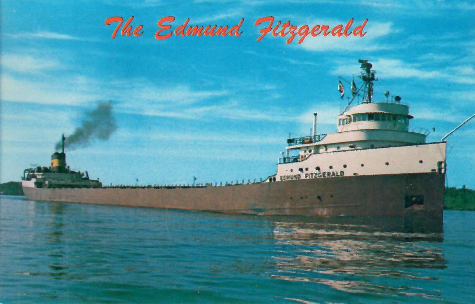 Great Lakes Ship Edmund Fitzgerald Lost in Raging Lake Superior Zero Storm 1975