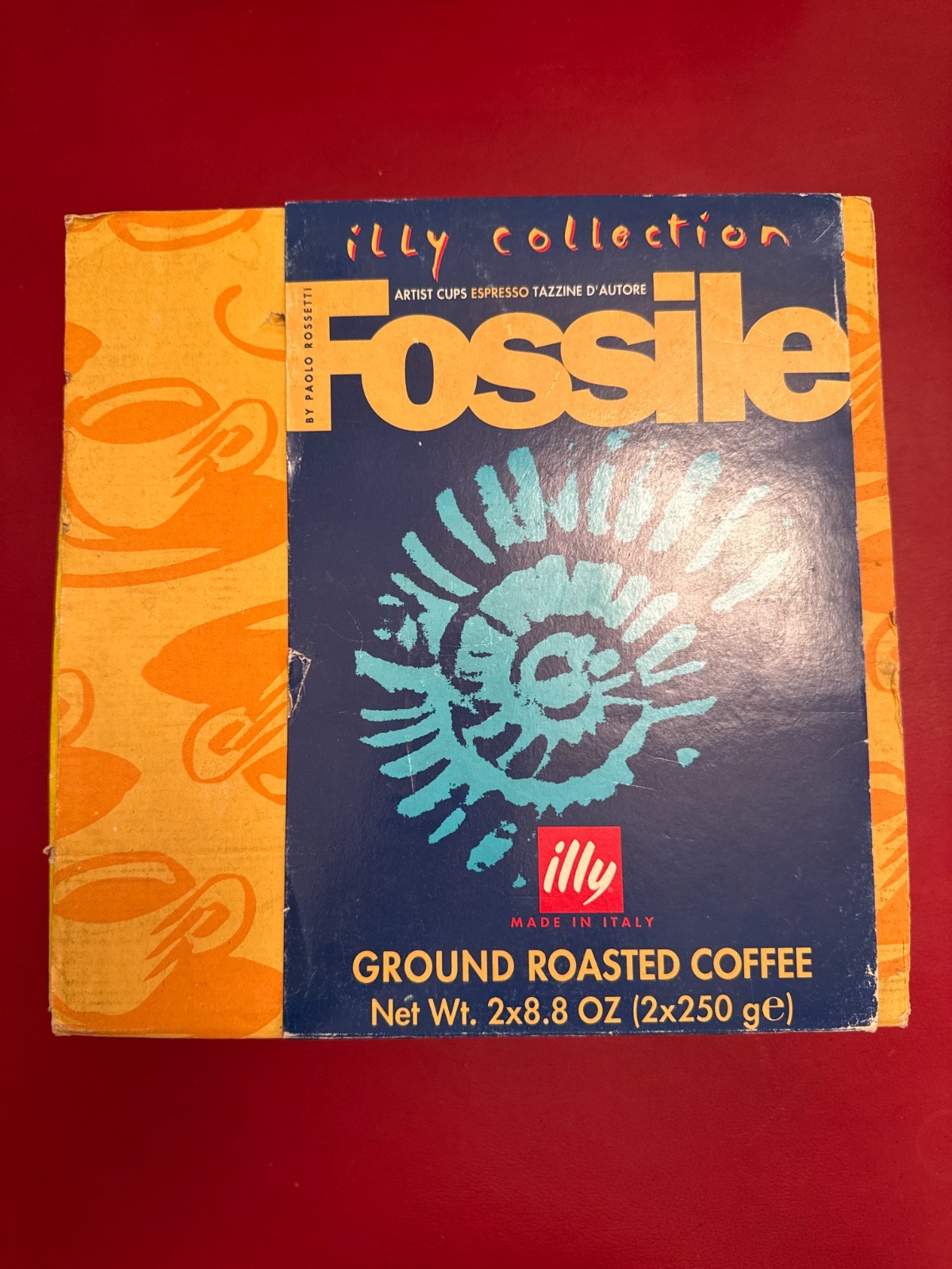 illy Art Collection 1997 Paolo Rossetti Fossil Espresso Cup + Saucer illy Art Collection 1997 Paolo Rossetti Fossil Espresso Cup + Saucer