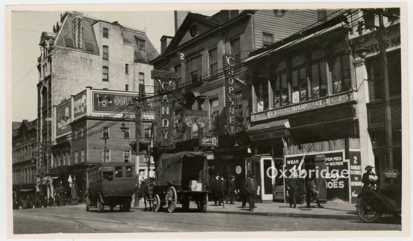Chinese Restaurant 1920 Shanghai Tea Garden Elizabeth NJ Original Hersh Q10128