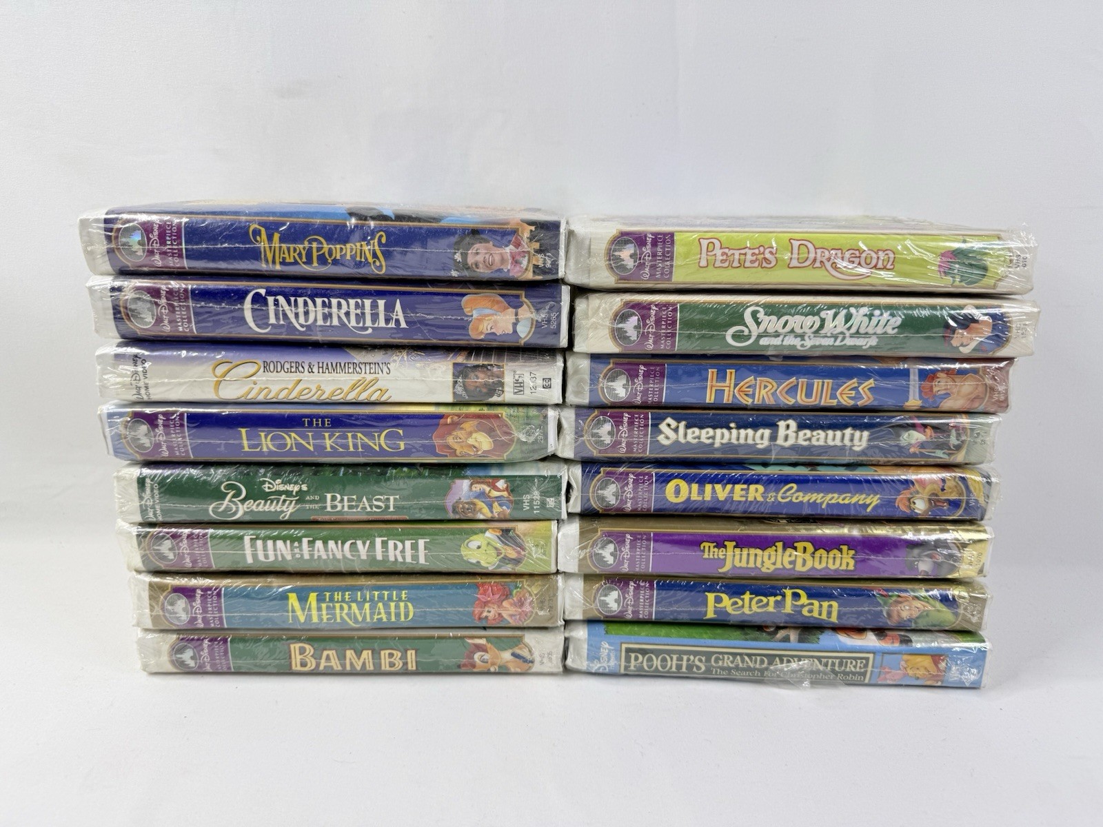 Disney VHS Tape Lot of 16 Factory Sealed Movies Disney VHS Tape Lot of 16 Factory Sealed Movies