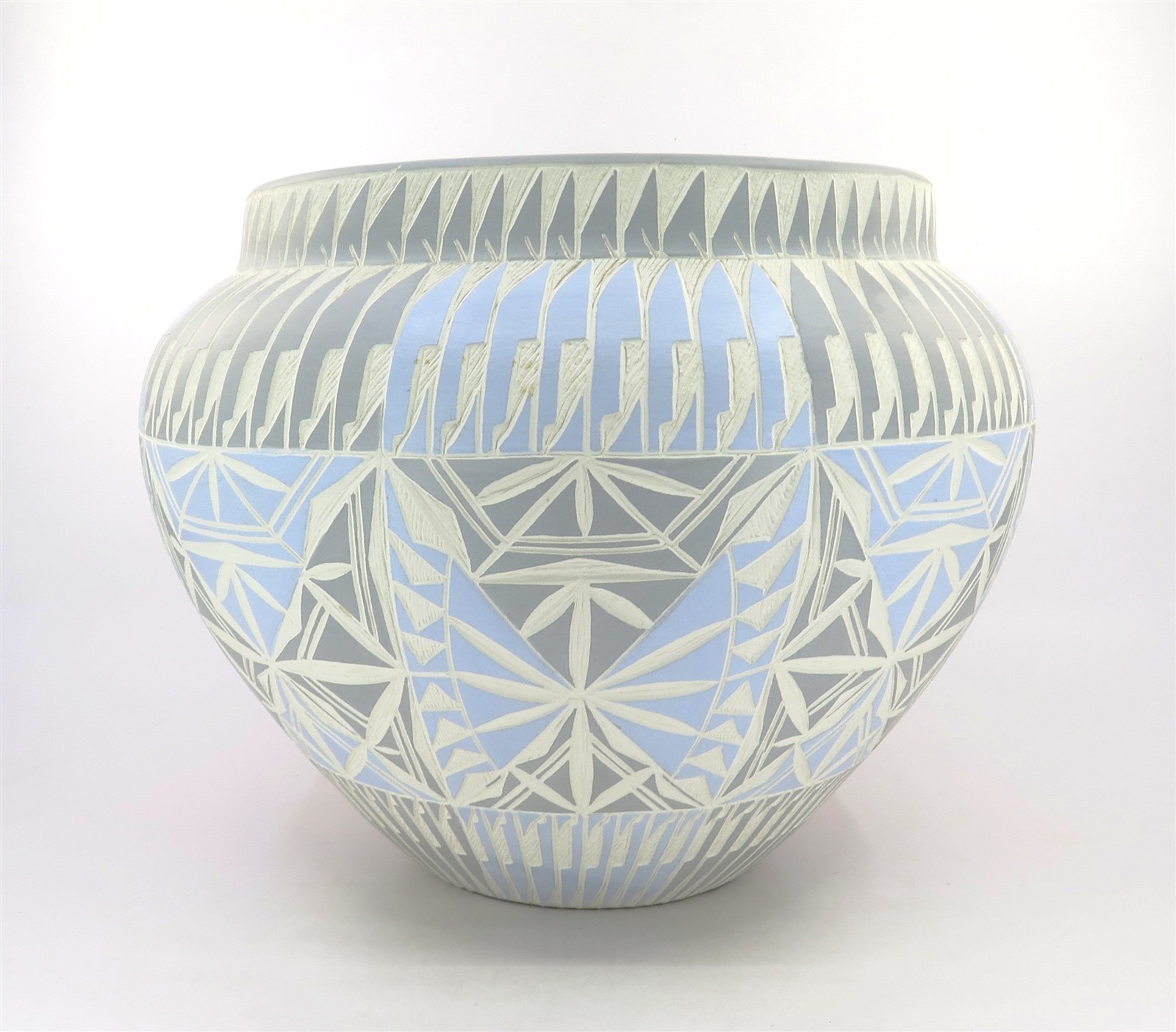Original Signed Romero Acoma Pueblo Pottery Vase Pot Jar New Mexico 11\