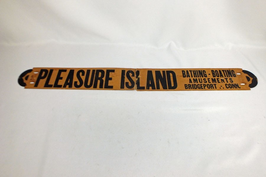 Vintage 1930s 1940s Pleasure Island Bridgeport CT Conn Sign Banner Store DIsplay Vintage 1930s 1940s Pleasure Island Bridgeport CT Conn Sign Banner Store DIsplay