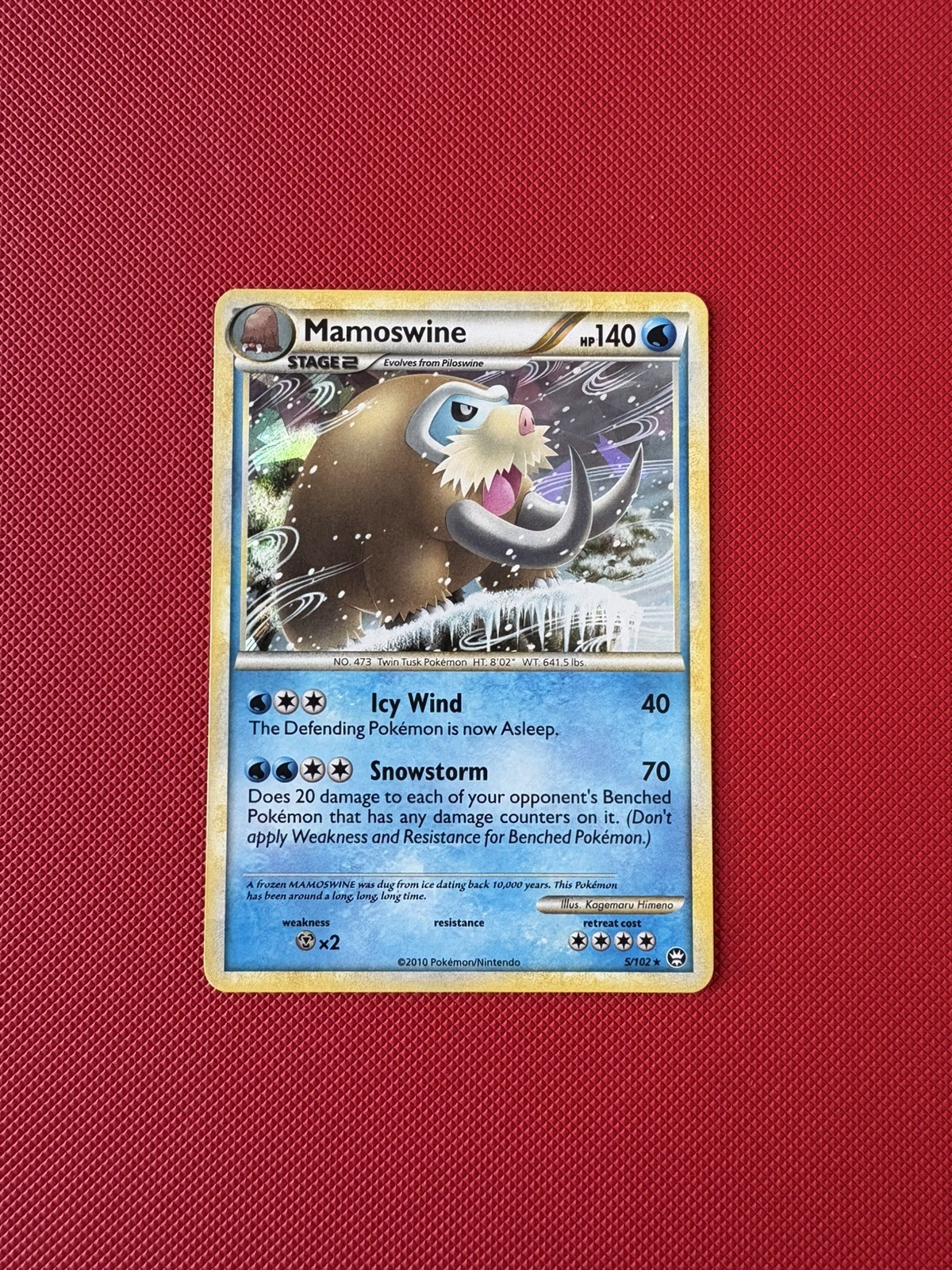 Pokemon Mamoswine Triumphant Holo 5/102 2010 LP