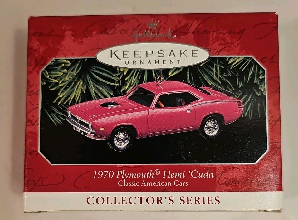 1998 Hallmark 1970 Plymouth Hemi Cuda #8 Classic American Cars Series BRAND NEW