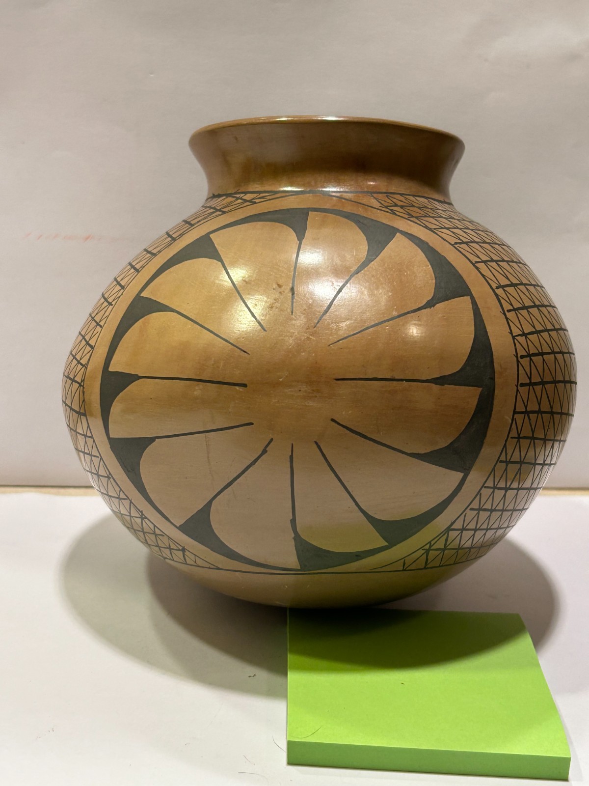 Vintage Mexican Mata Ortiz Polychrome Pottery Vase Signed Rosa Li