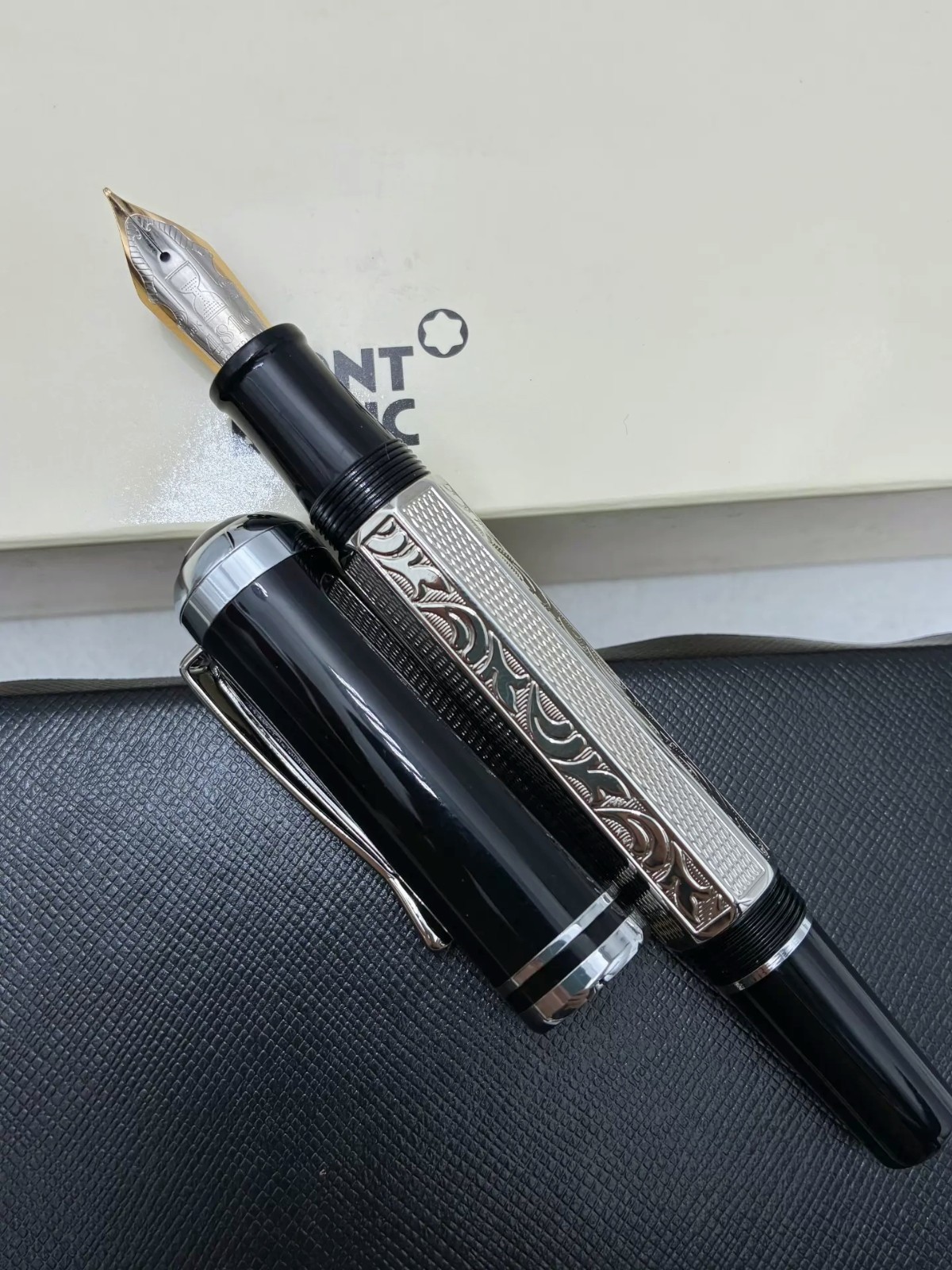 Montblanc Writers Edition Marcel Proust Black Fountain Pen With Luxury Gift Box Montblanc Writers Edition Marcel Proust Black Fountain Pen With Luxury Gift Box