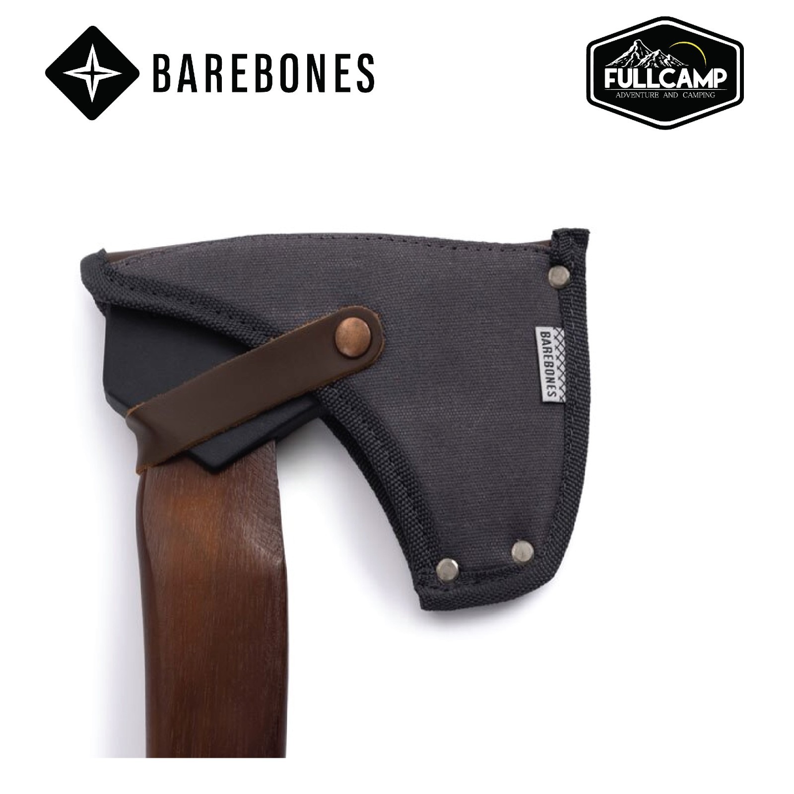 Barebones Felling Axe Plus Sheath Hickory Handle Carbon Steel Head