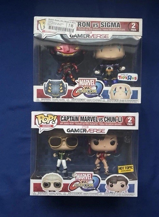 Funko Pop Marvel vs Capcom Infinite 2-Pack Lot Ultron Sigma Chun-Li 4