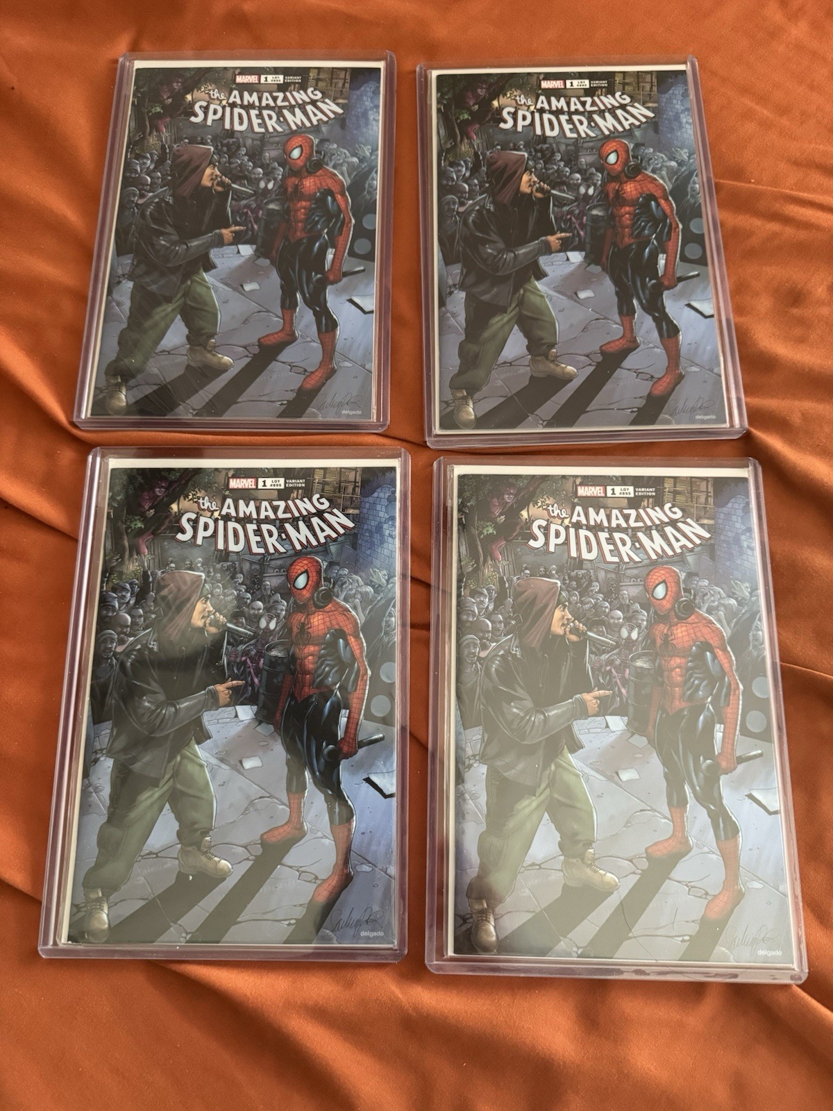 The Amazing Spider-Man #1 (895) Variant Edition-Hustl. Exclusive Lot Of 4