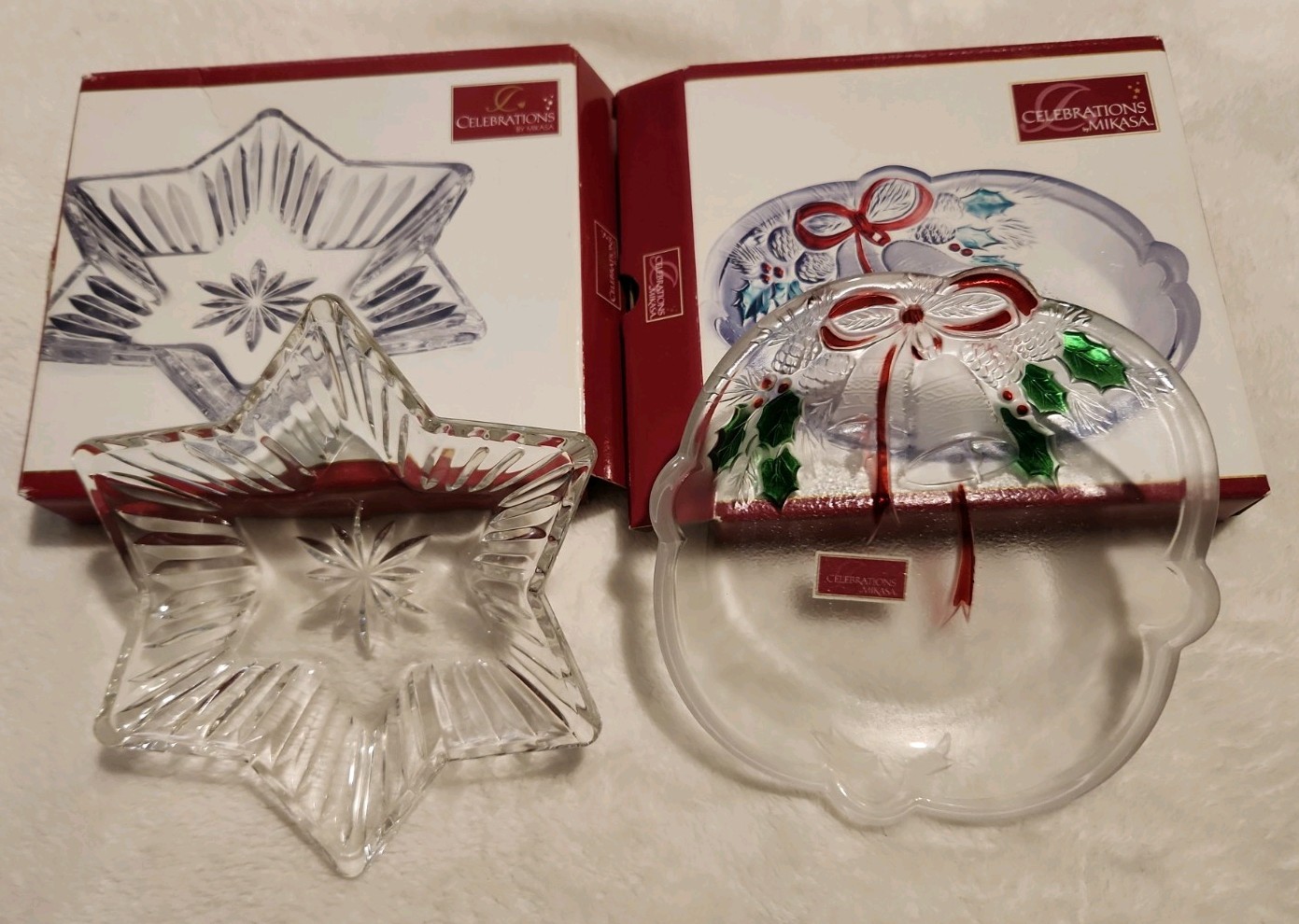 2 Mikasa Celebrations Serving Dishes In Original Boxes 7.5\