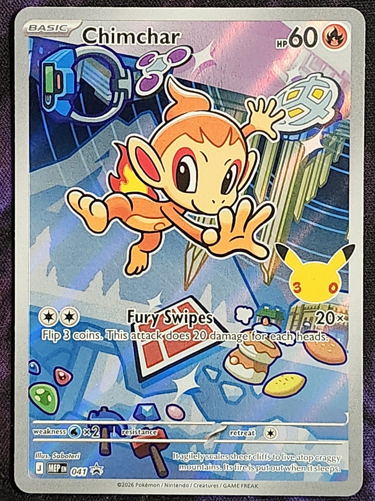 Pokemon Chimchar 041 Black Star Promo BSP