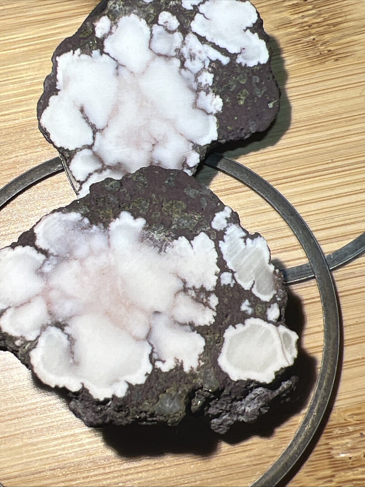 Datolite Keweenaw Peninsula Michigan, Nodule Copper Webbed Copper Peppered Datolite Keweenaw Peninsula Michigan, Nodule Copper Webbed Copper Peppered