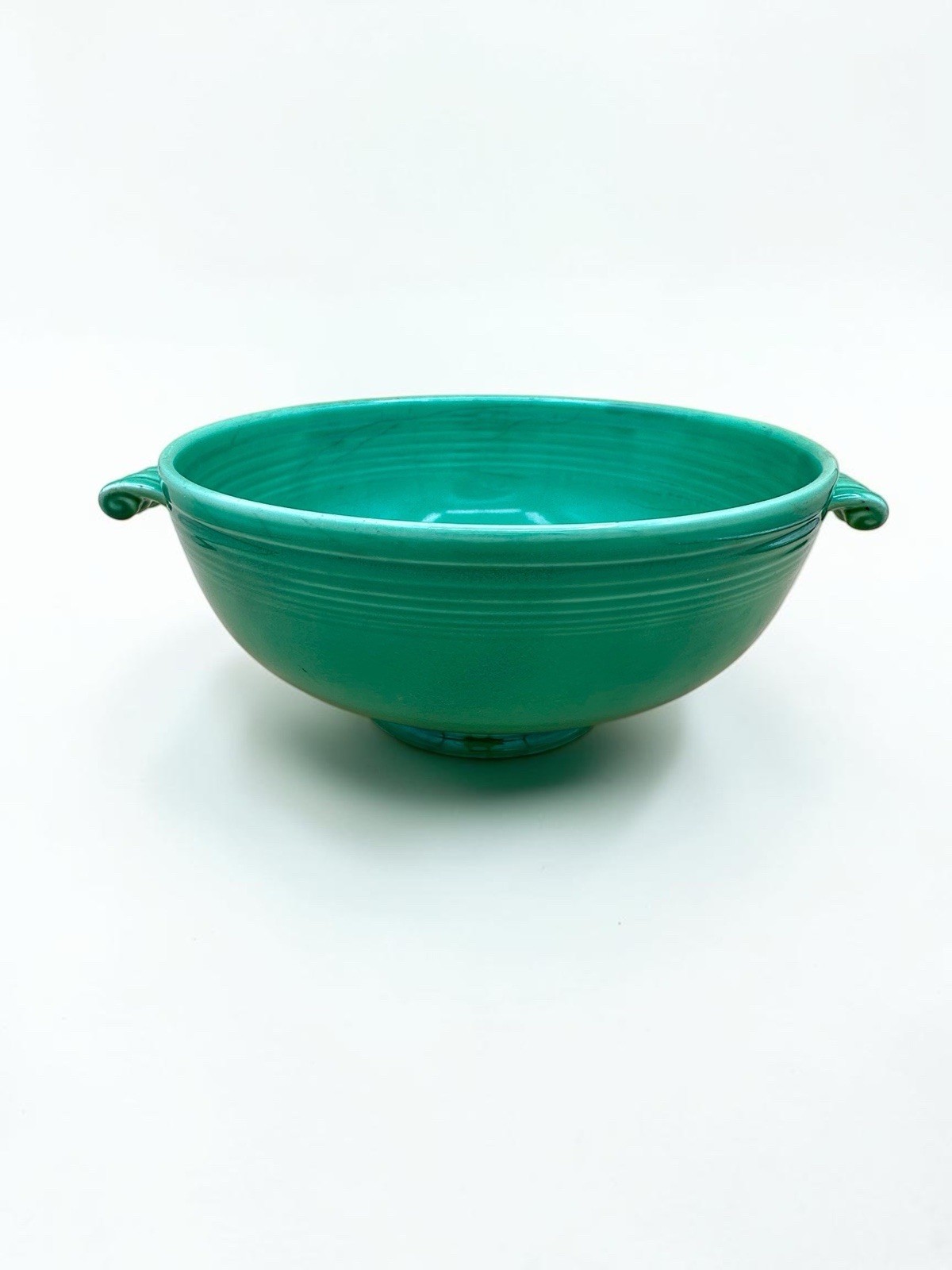 Vintage Fiestaware Light Green Footed Fruit/Serving Bowl 7.5”