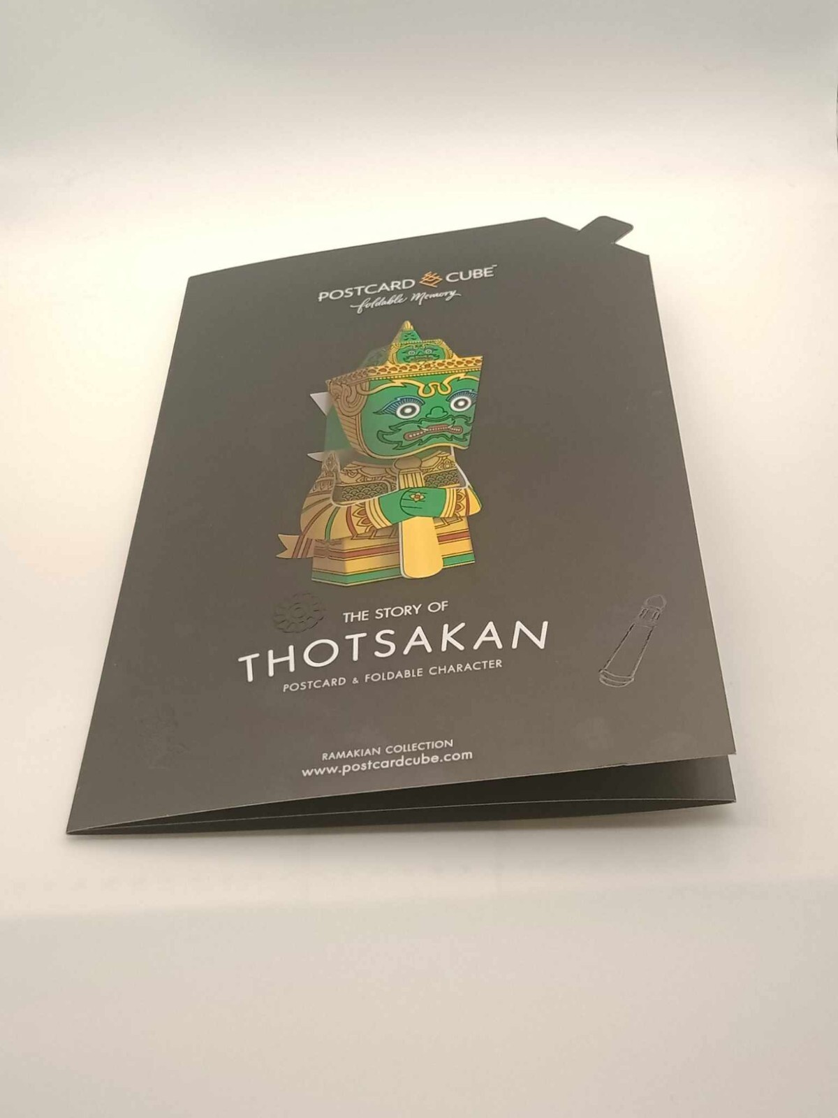 Thai Ramakien Foldable Postcard – Thotsakan Character 3D DIY Card Thai Ramakien Foldable Postcard – Thotsakan Character 3D DIY Card