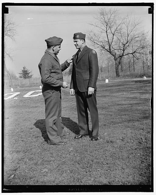 Washington DC CCC Members in New Uniforms 1930s Civilian Conservation Corps