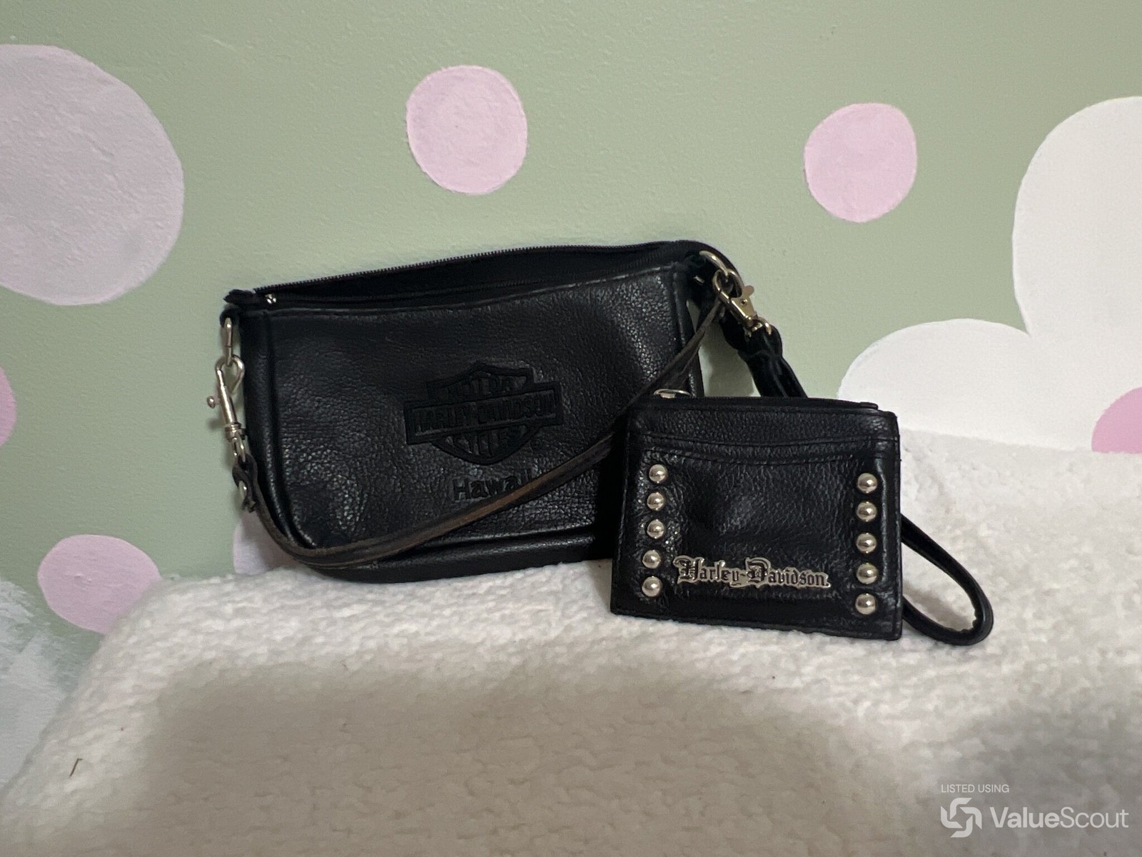 Harley-Davidson Clutch Bag and Matching Wallet Set Harley-Davidson Clutch Bag and Matching Wallet Set