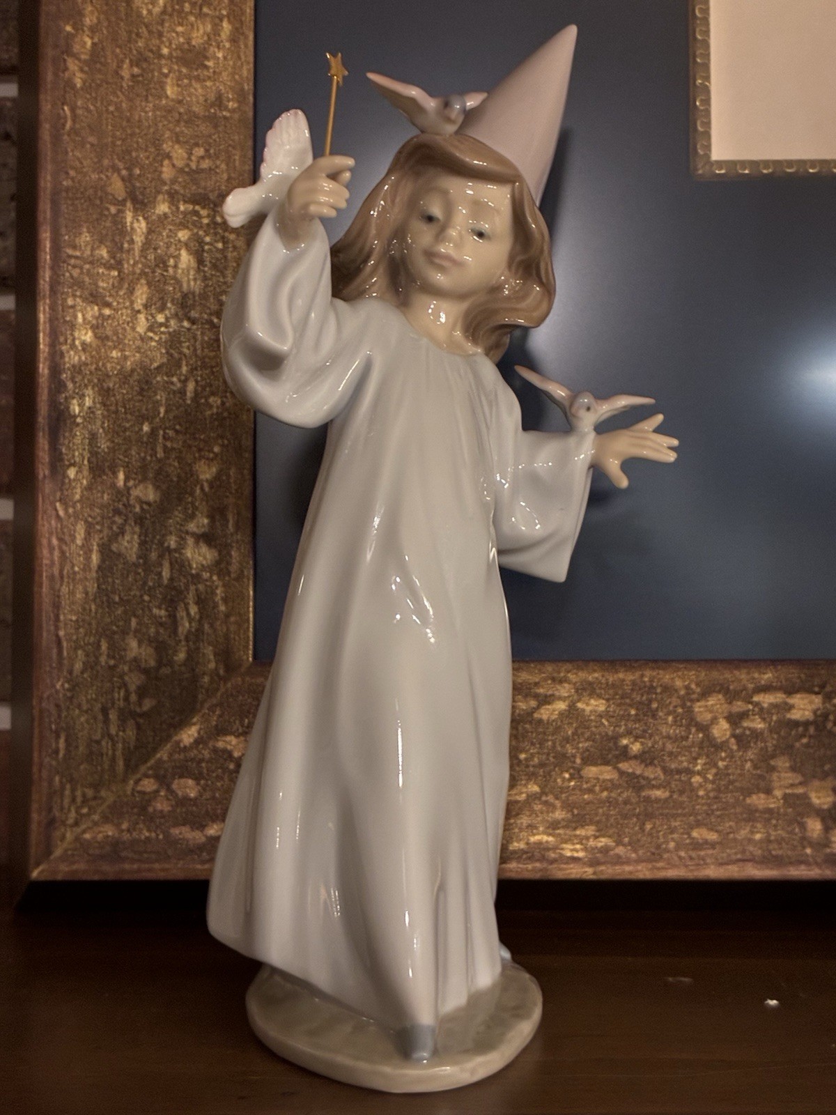 Vintage Lladro Magical Moment -Retired 6171- Girl Fairy Wizard Statue MIB