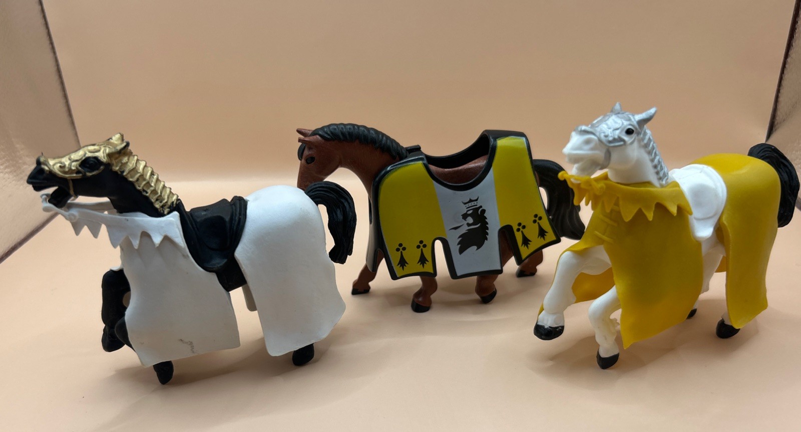 Papo Set Of 3 Horses Black Brown And White Papo Set Of 3 Horses Black Brown And White