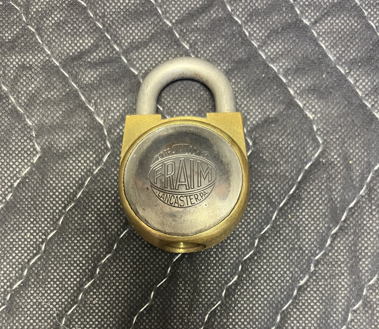 Vintage Et.F. Fraim Lock Co. Brass Padlock (No key) Vintage Et.F. Fraim Lock Co. Brass Padlock (No key)
