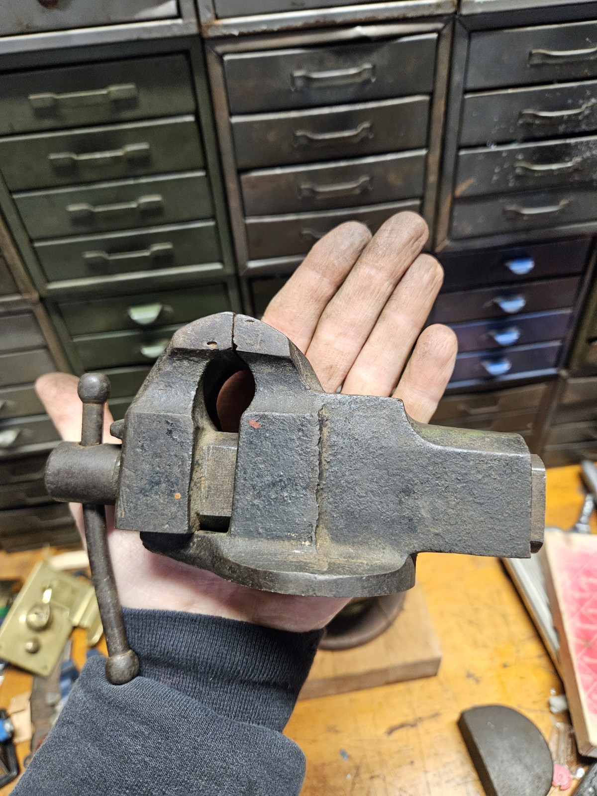 Rare Antique Trenton Baby Jewelers Vise 