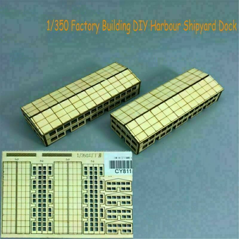 1/350 Factory Building Shipyard Dock Scene Wooden Assembly CY811 DIY Model Kits 1/350 Factory Building Shipyard Dock Scene Wooden Assembly CY811 DIY Model Kits