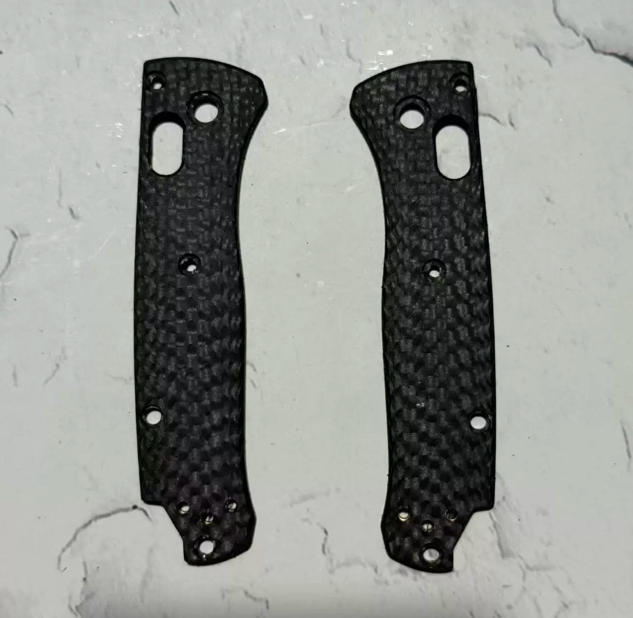 1 Pair Carbon Fiber Handle Scales For Benchmade Mini Bugout 533