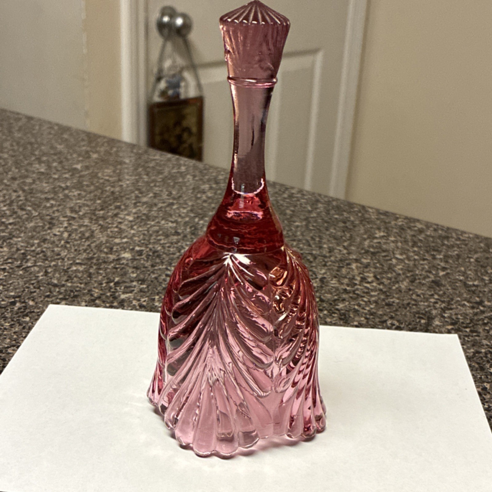 1990 Fenton Cranberry Bell  6.5”