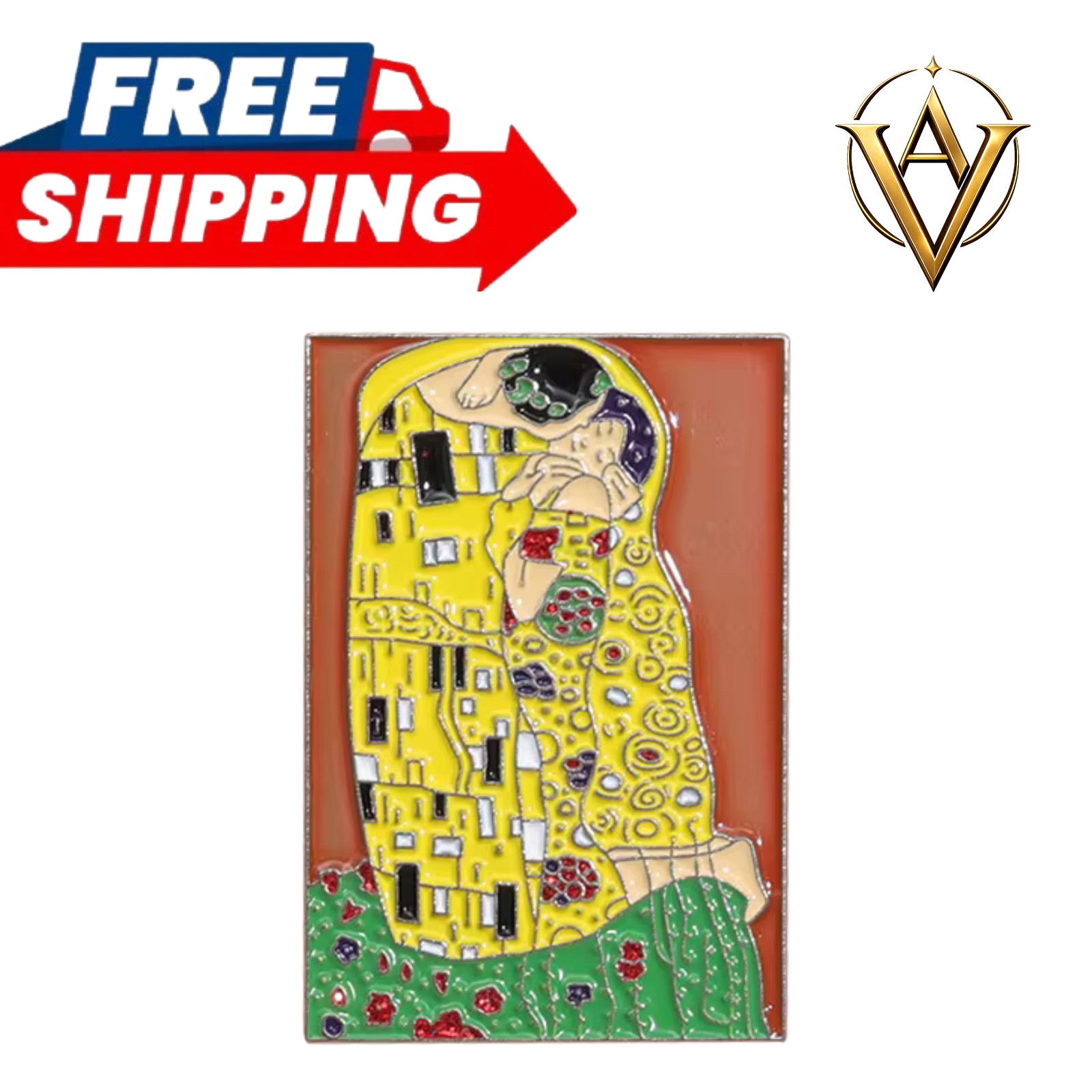 Romantic Abstract Art Enamel Pin Painting Lapel Collectible Gift 