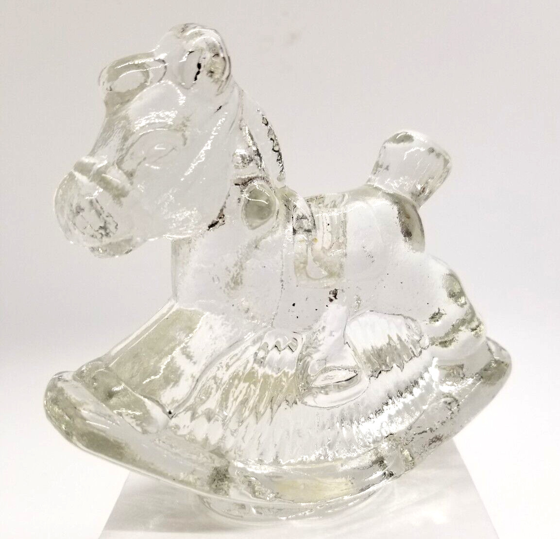 Crystal Rocking Horse Candle Holder Heavy~Henriksen Imports of San Francisco Crystal Rocking Horse Candle Holder Heavy~Henriksen Imports of San Francisco