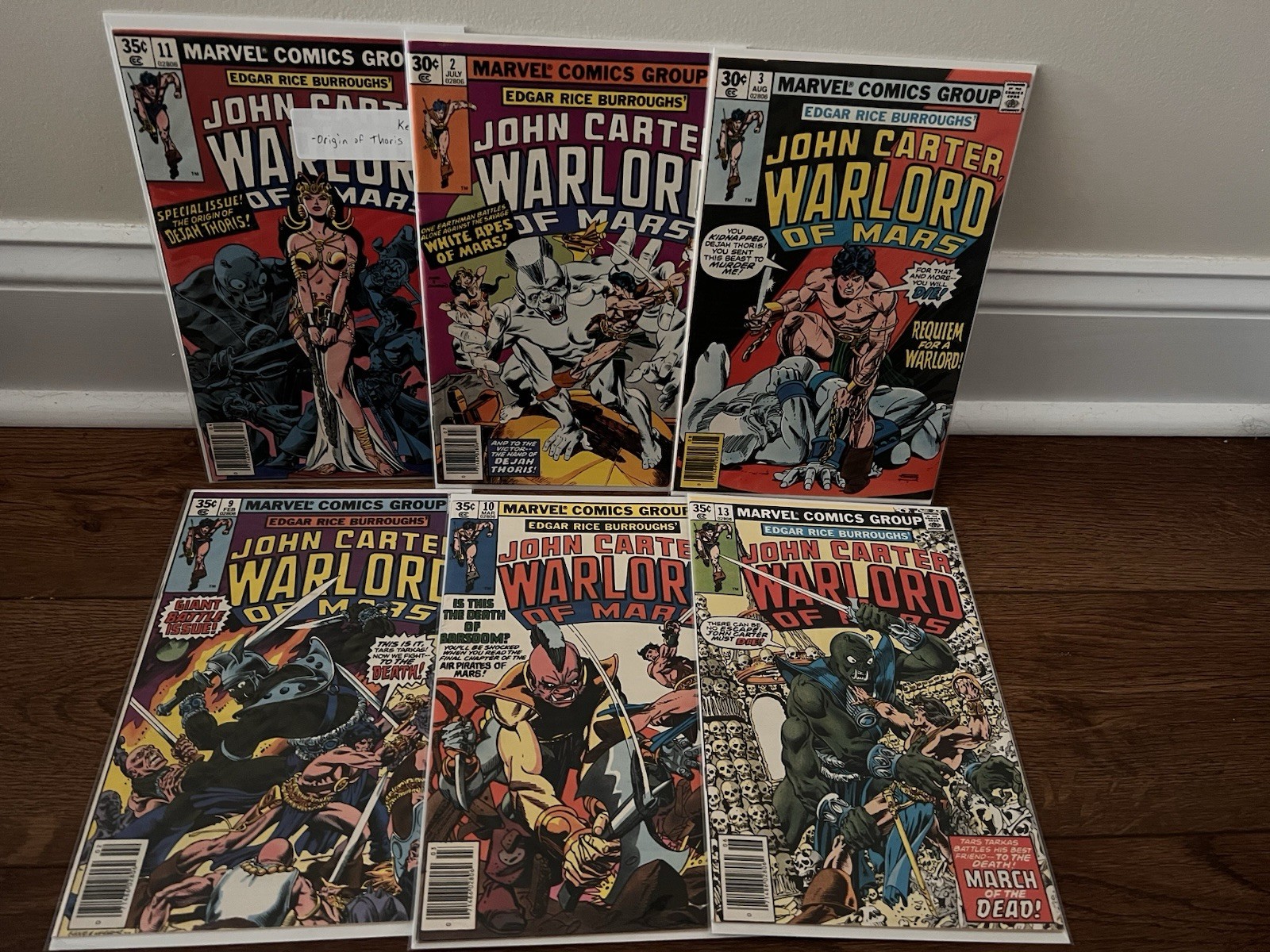 John Carter Warlord of Mars #11 (plus 5 more) VF+ Dejah Thoris Bondage Cover GGA John Carter Warlord of Mars #11 (plus 5 more) VF+ Dejah Thoris Bondage Cover GGA