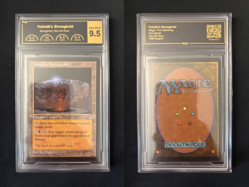 Volrath's Stronghold STRONGHOLD Mtg MINT Graded PCG QUAD+ (9.5/10/9.5/9.5)