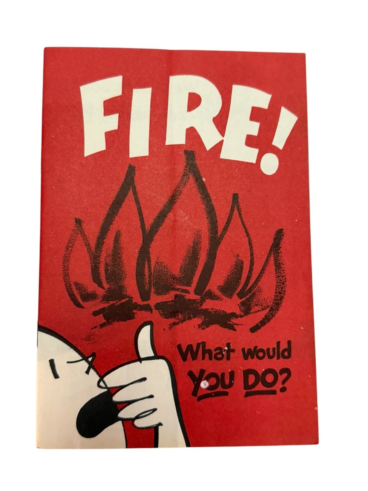 1958 General Motors FIRE What Would You Do? Vintage Fire Safety Booklet