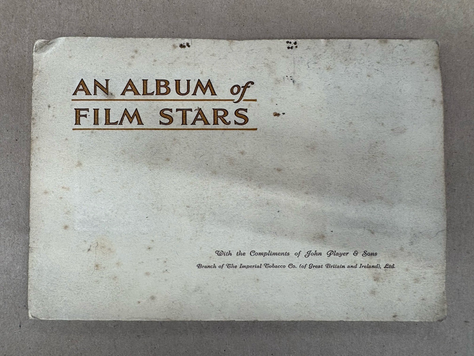 1934 John Player & Sons An Album of Film Stars Complete w/ 50 Tobacco Cards